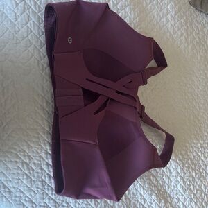 lululemon athletica Plum/Mulberry Support Sports Bra. Never worn. Tags removed
